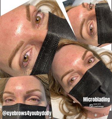 Microblading natural look beautiful brows