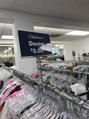 Children's denim $3+