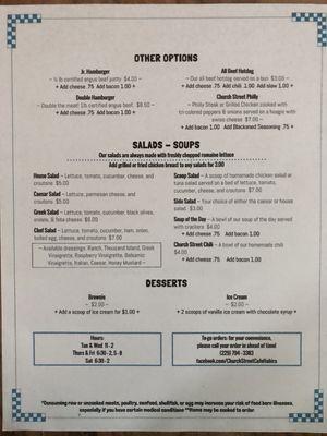 Lunch Menu Page 2