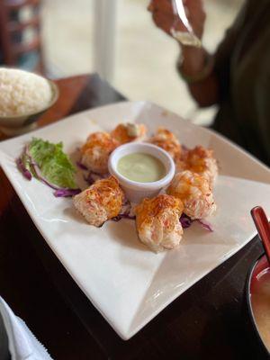 Stuffed shrimp with crab meat