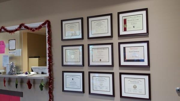 Certificates.