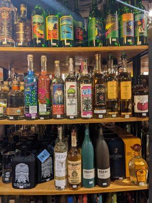 TEQUILA AND MEZCAL SELECTION IS SOLID