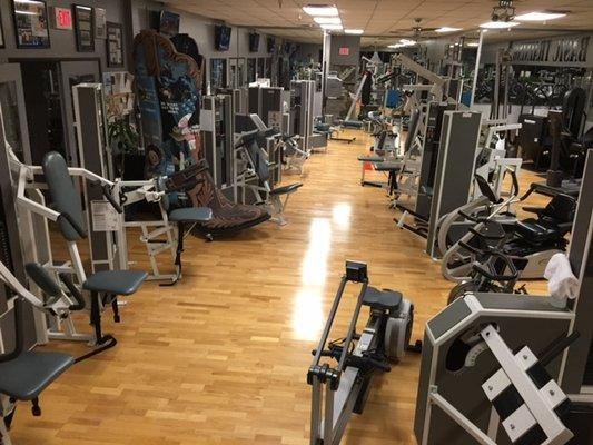 The most well equipped gym in the area, featuring MedX equipment.