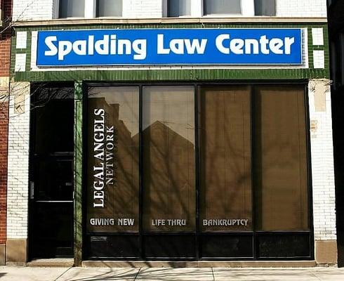 Our storefront facade: Giving New Life Thru Bankruptcy!