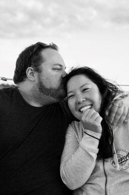 Newport RI, surprise proposal on sail boat.