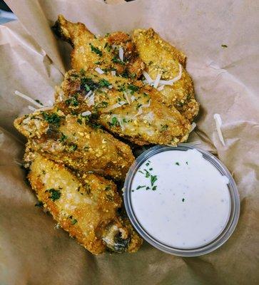 Garlic Parmesan wings