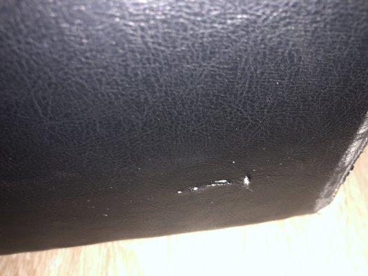 Puncture in couch