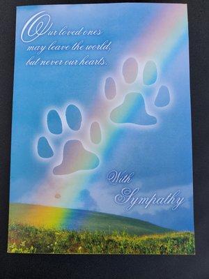 Sympathy card