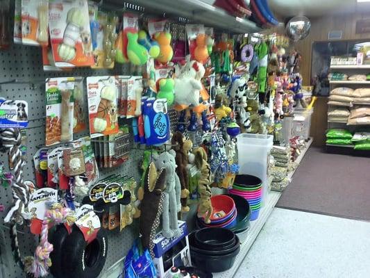 Great selection of toys for your dog or cat.