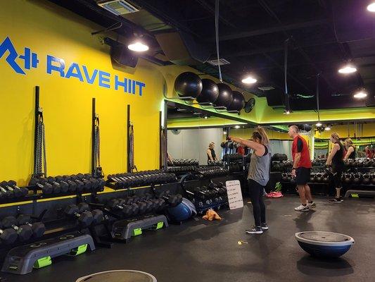 RaveHIIT Class in session