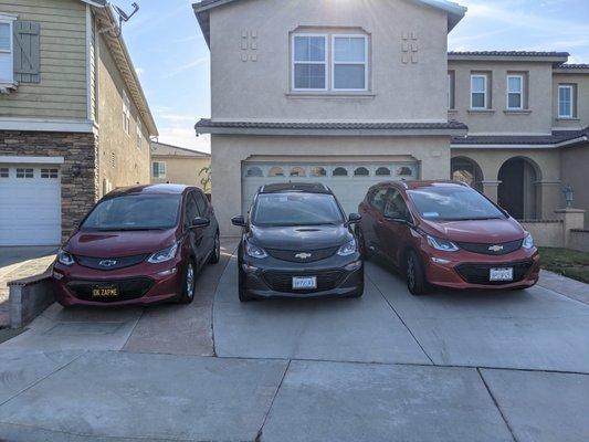 Here is our two new Chevrolet Bolts purchased NOT FROM Puente Hills Chevrolet