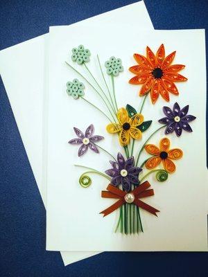 Paper Quilling Card ($15~$20) Hand Made by Myself