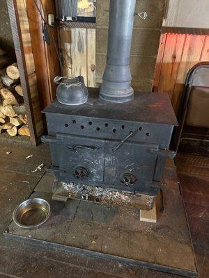 Wood Stove heat.