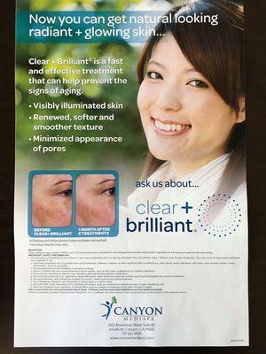 Clear and Brilliant is a fast and effective treatment that can help prevent the signs of aging.