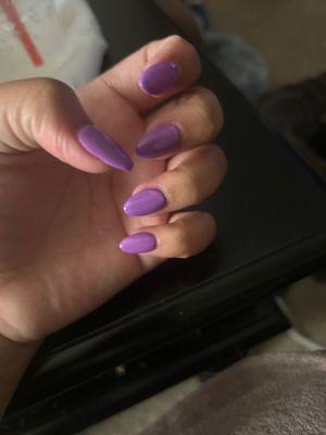 Purple Acrylic Nails