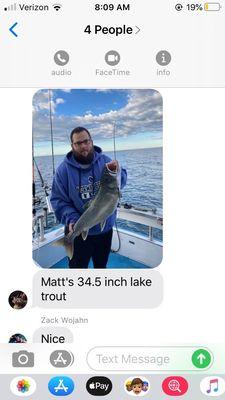 My son in law with a big fish