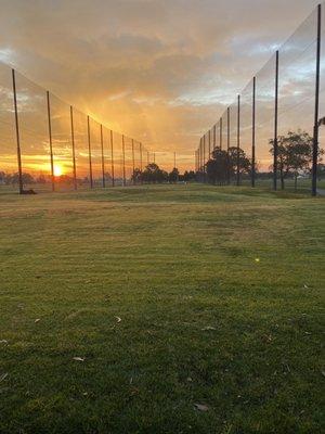 Golf range view