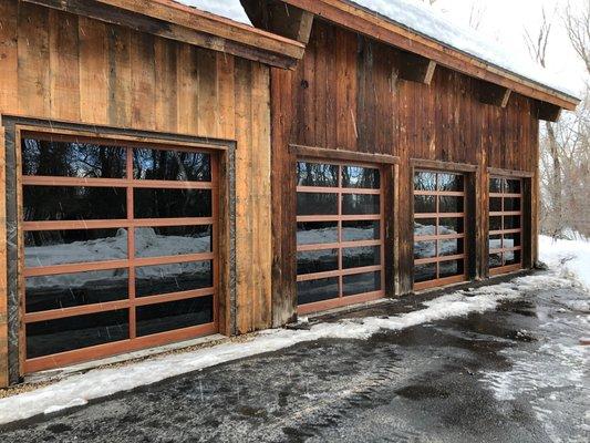 Copper glass full view Doors