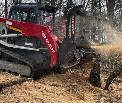 Forestry Mulcher clearing property