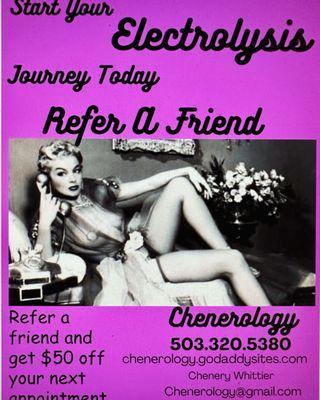 Try Our Refer A Friend Program ! You Get $50. Towards Your Next Appointment, When Your Friend Has Paid For Their 2nd Visit