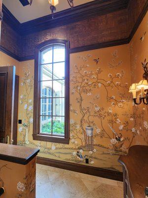 DeGournay wallpaper installation