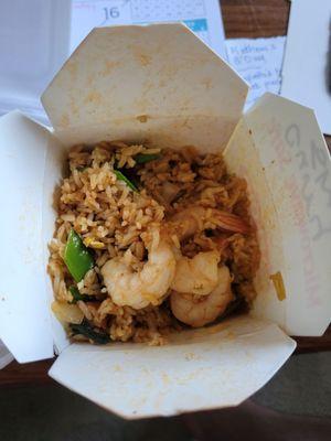 Shrimp curry fried rice