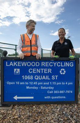 Friendly staff answer your recycling questions and make it easy to recycle.