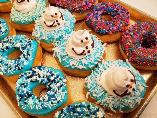 Elsa - Olaf - Anna Donuts