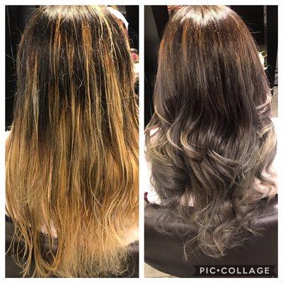 Gray balayage by Suh