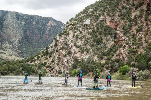 Paddle board or raft, the choice is yours.