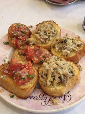 The bruschetta at La Pizzeria. Simply the best!