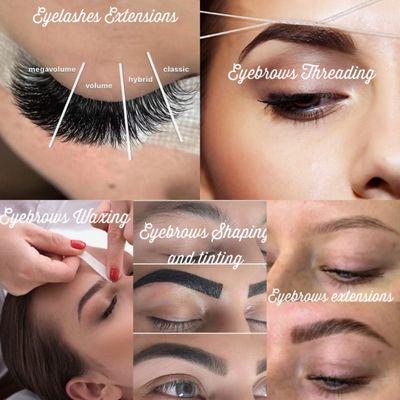 Eyelashes and eyebrows services