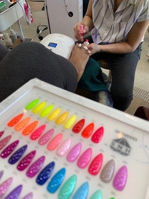 Pedicure color