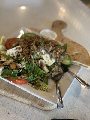 Chicken salad Shawarma