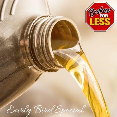 Bring your vehicle in between 7:30 am to 11 am and get an Oil Change for $14.95!! Limit one offer per customer, cannot be combined with any