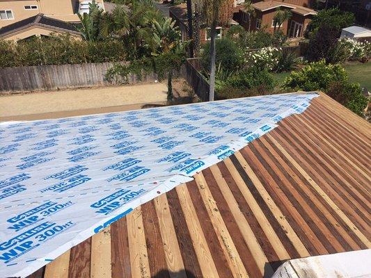 Wood roofing installation and recovering