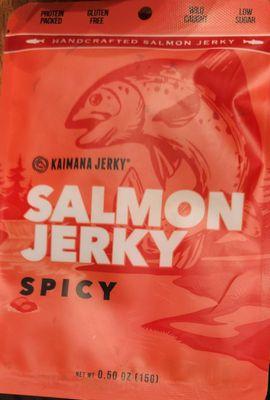 Spicy variety of Salmon Jerky