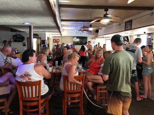 Bar area and people having fun