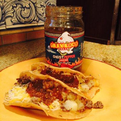 Taco Tuesday with Gilly Loco Ghost Pepper Salsa