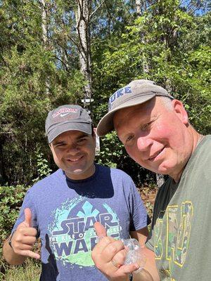 Stepson learning to be a land investor!  He owns three properties in Missouri and Georgia.