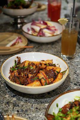 Oyster Mushroom Rice Roll Noodles