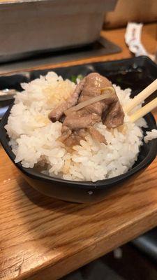 Meat and rice