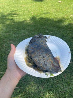 Quesadilla de huitlacoche y flor de calabaza