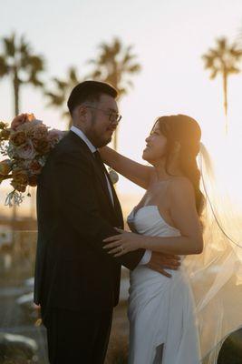 Client Lillian on her wedding day.