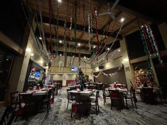 Restaurant during the holidays