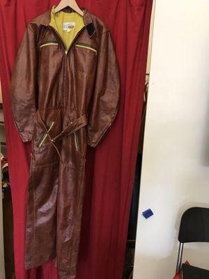 Wow, new pick from Covington Ky. estate. Bates of California 1960's one-piece leather motorcycle suit. Women's medium/ Men's small.