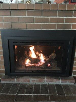 New gas fireplace insert