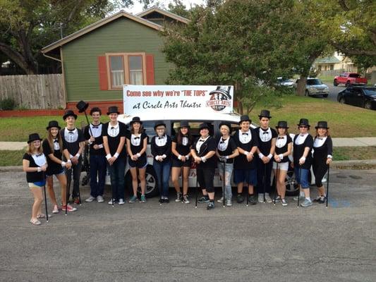 2015 Comal County Fair Parade Entry (Dancing routines down the street set to "You're the Tops" and "Puttin' on the Ritz."