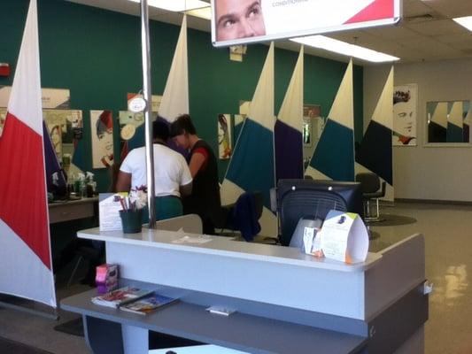 Interior of Great Clips