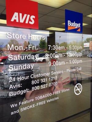 Store hours @ Avis Budget Car Rental in Northglenn, CO